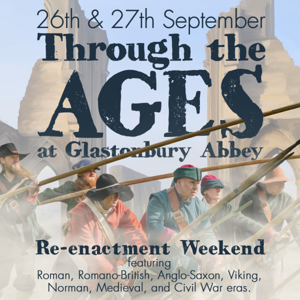 Historical re-enactors at Glastonbury Abbey