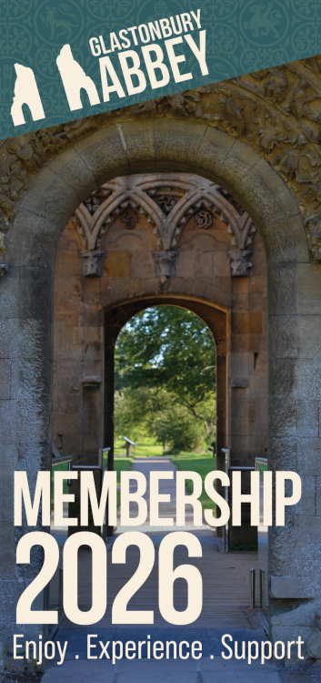 Glastonbury Abbey Membership Leaflet Cover of the Glastonbury Abbey Membership Leaflet