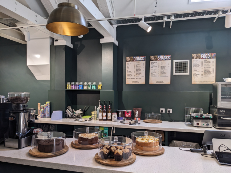 An interior view of the Yard Cafe