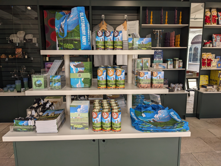 An interior view of the Yard Gift Shop.